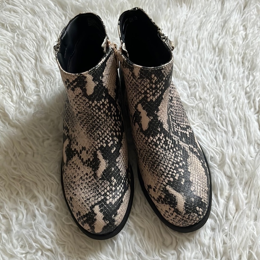Snakeskin Ankle Boots